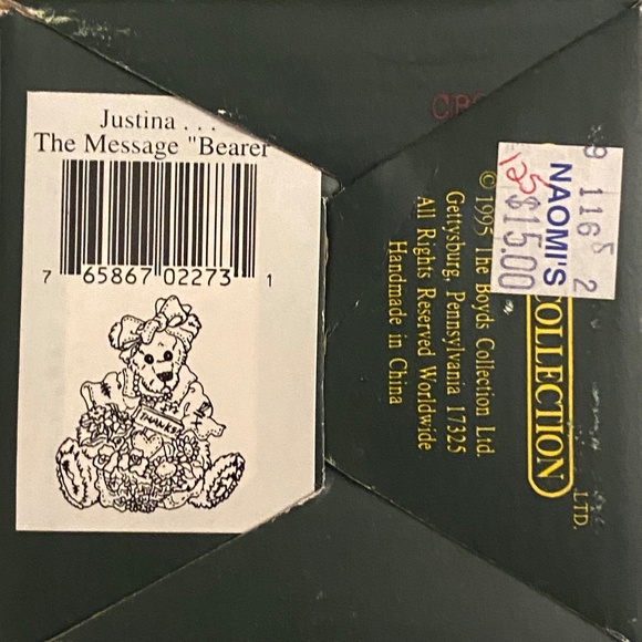 Boyds Bears & Friends – "Justina...The Message "Bearer"" - Picture 2 of 8